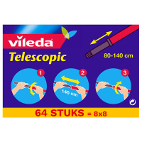 Aanbieding: Vileda Uitschuifbare Steel (8 verpakkingen) SVI00243