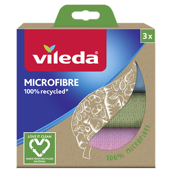 Vileda Microvezeldoekjes Gerecycled (3 stuks) SVI01082 - 1