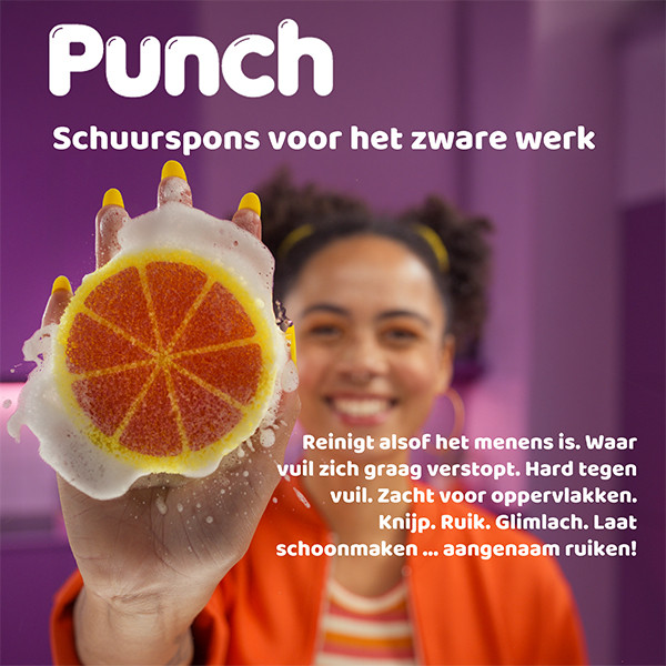 Vileda Schuurspons Punch Orange SVI01407 - 2