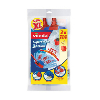 Vileda SuperMocio 3Action Soft Mop Navulling Blauw (2 stuks) SVI00027