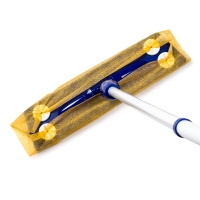 Vloerwisser met telescoopsteel (70-122 cm) + doekjes (5 stuks) (123schoon huismerk)  SDR00034