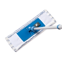 Vloerwisser met telescopische steel + microvezel doek (123schoon huismerk)  SDR00037
