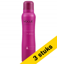Vogue Aanbieding: 3x Vogue deodorant spray for her - Extravagant (150 ml)  SVO05042