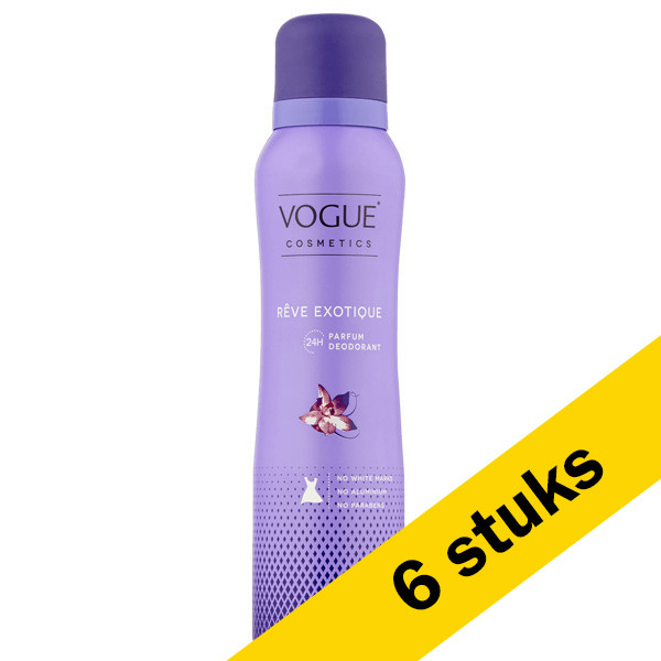 Vogue Aanbieding: 6x Vogue deodorant spray for her - Reve Exotique (150 ml)  SVO06006 - 1