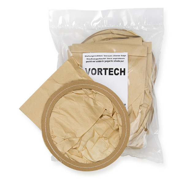 Vortech papieren stofzuigerzakken 10 zakken (123schoon huismerk)  SVO01013 - 1