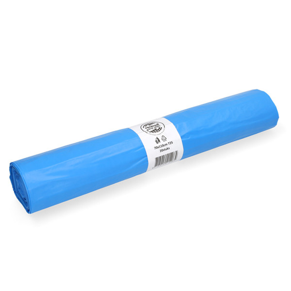 Vuilniszakken 120 liter | 20 stuks | HDPE | Blauw | 123schoon  SDR07268 - 1