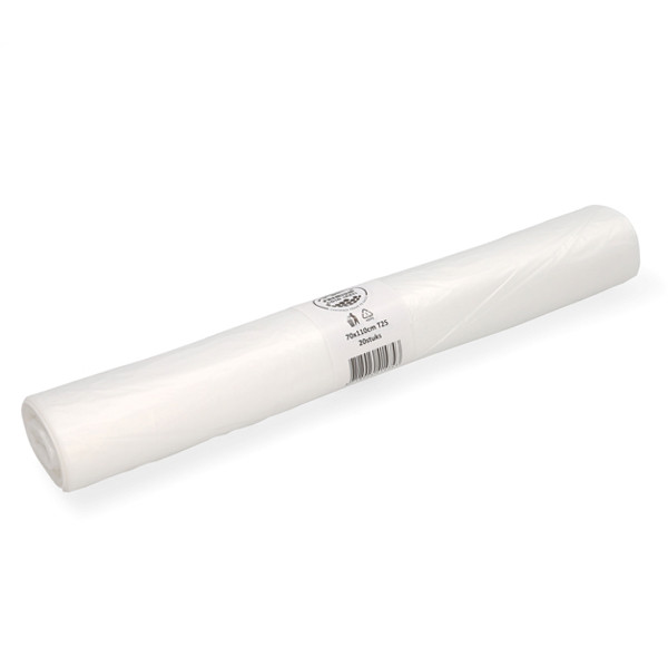 Vuilniszakken 120 liter | 20 stuks | HDPE | Transparant | 123schoon  SDR07274 - 1