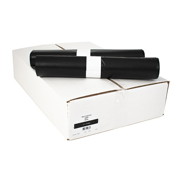 Vuilniszakken 140 liter | 10 x 25 stuks | Zwart | 123schoon  SVE01003 - 1