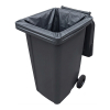 Vuilniszakken 160 liter | 10 x 25 stuks | Zwart | 123schoon SVE01004 - 2