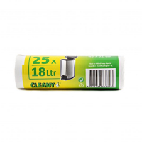 Vuilniszakken 18 liter | 25 stuks | Wit | 123schoon  SDR00513