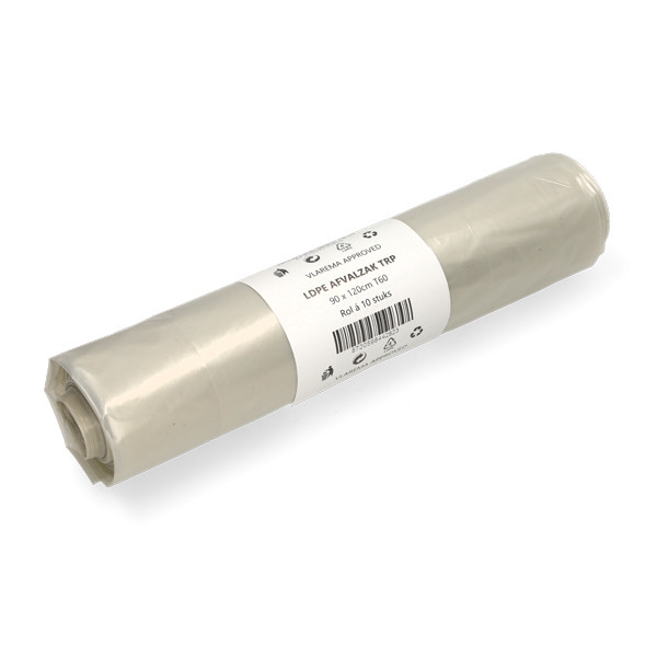 Vuilniszakken 200 liter | 10 stuks | LDPE | Transparant | 123schoon  SDR06498 - 1