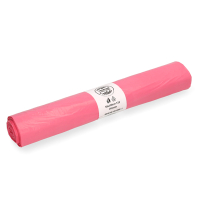 Vuilniszakken 70 liter | 20 stuks | HDPE | Roze | 123schoon  SDR07252