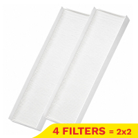 WTW Pollenfilterset | Zehnder ComfoAir E/Q 350/450/600 | F7 | 123schoon huismerk | Jaarpakket (2 sets) SWT00015