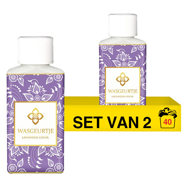 Duo-pack: Wasgeurtje Lavender Odor Wasparfum (2 flessen - 100 ml) SWA00023 - 1