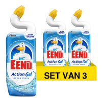 Wc-eend Aanbieding: 3x WC-Eend Toiletreiniger Action Gel Ocean Fresh (750 ml)  SWC00074