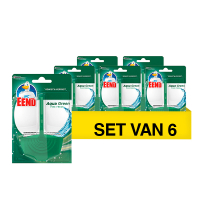 Aanbieding: 6x WC-Eend Toiletblok Aqua Green (66 gram) SWC00097