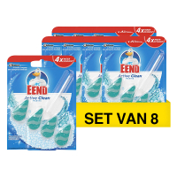 Wc-eend Aanbieding: 8x WC-Eend toiletblok Active Clean Marine (38 gram)  SWC00044