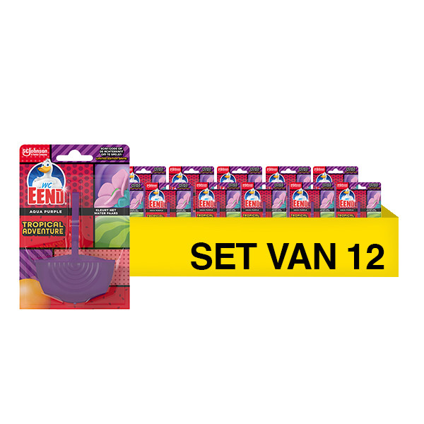 Aanbieding: WC-Eend Toiletblok Tropical Adventure (12 stuks à 36 gram) SWC00090 - 1