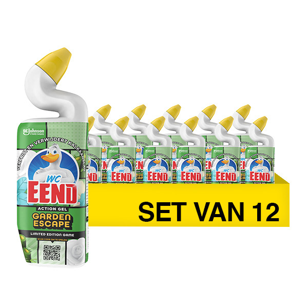 Aanbieding: WC-Eend Toiletreiniger Garden Escape (12 stuks à 750 ml) SWC00096 - 1