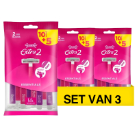 Wilkinson Aanbieding: Wilkinson Extra 2 Essentials wegwerpscheermesjes (3 x 15 stuks)  SWI00187