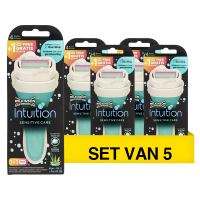 Wilkinson Aanbieding: Wilkinson Intuition 2-in-1 Sensitive Care scheersysteem met navulling (5 stuks)  SWI00151