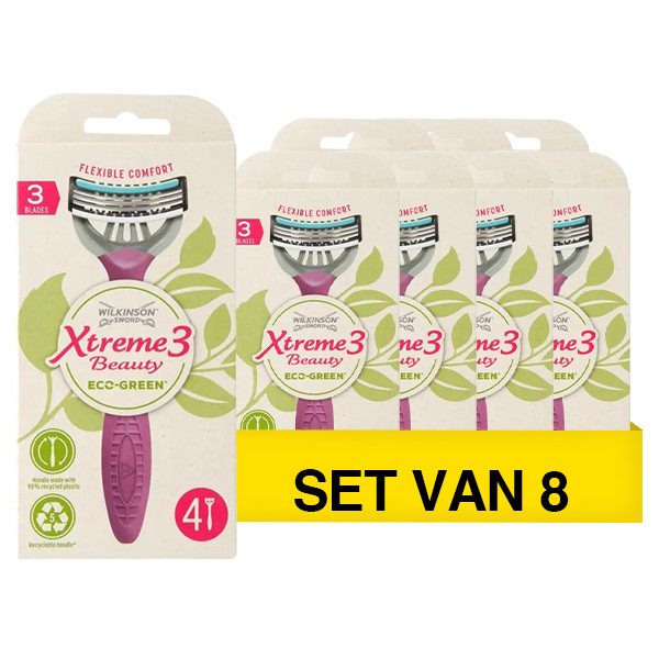 Wilkinson Aanbieding: Wilkinson Xtreme 3 Beauty Eco wegwerpscheermesjes (8 x 4 stuks)  SWI00177 - 1