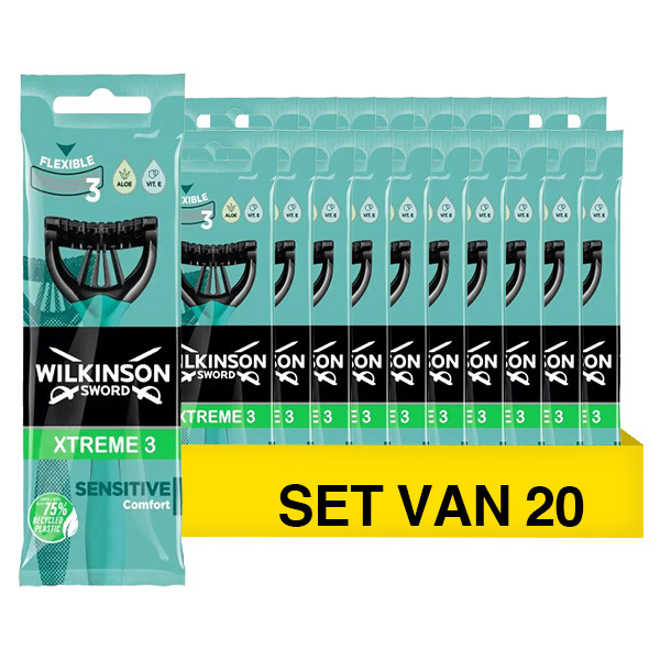 Wilkinson Aanbieding: Wilkinson Xtreme 3 Sensitive wegwerpscheermesjes (20 x 1 stuk)  SWI00181 - 1