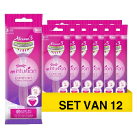 Wilkinson Aanbieding: Wilkinson myIntuition Comfort wegwerpscheermesjes (12 x 1 stuk)  SWI00183