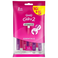 Wilkinson Extra 2 Essentials wegwerpscheermesjes (10 + 5 stuks)  SWI00186