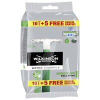 Wilkinson Extra 2 Sensitive Essentials wegwerpscheermesjes (10 + 5 stuks)  SWI00190