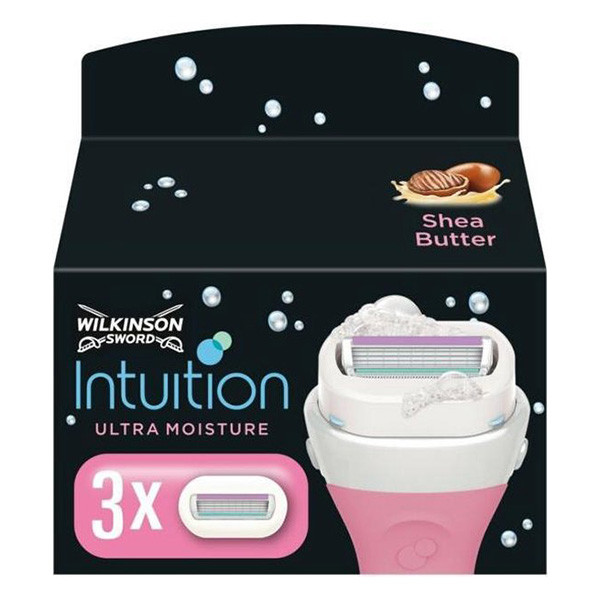Wilkinson Intuition Ultra Moisture (Shea butter) scheermesjes (3 mesjes)  SWI00120 - 1