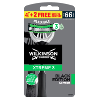 Wilkinson Xtreme 3 Black Edition wegwerpscheermesjes (6 stuks)  SWI00194