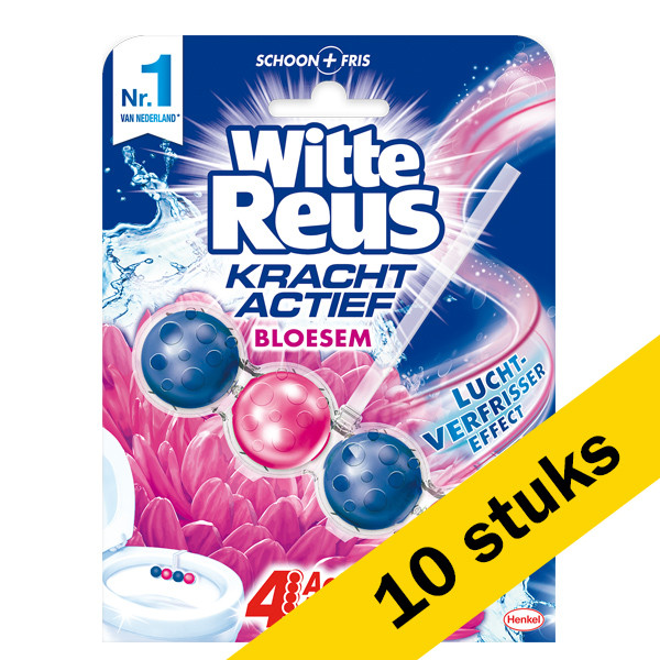 Witte-Reus Aanbieding: 10x Witte Reus toiletblok Actief Boost Bloesem (50 gram)  SRE00181 - 1