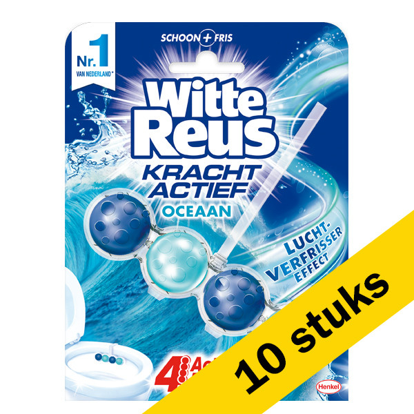 Aanbieding: 10x Witte Reus toiletblok Actief Oceaan (50 gram) SRE00179 - 1