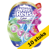 Aanbieding: 10x Witte Reus toiletblok Appel Waterlelie Marble Balls (50 gram)