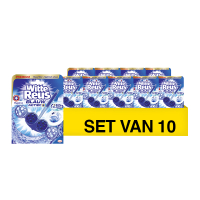 Witte-Reus Aanbieding: 10x Witte Reus toiletblok Blauw Actief Hygiene (50 gram)  SRE00185