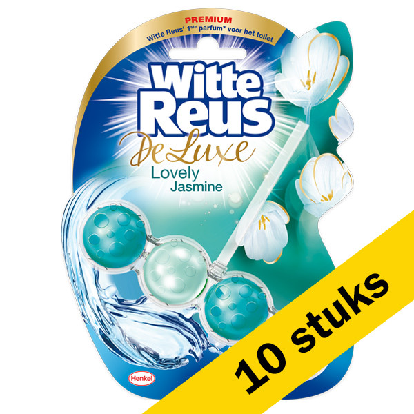 Witte-Reus Aanbieding: 10x Witte Reus toiletblok DeLuxe Lovely Jasmine (50 gram)  SRE00197 - 1