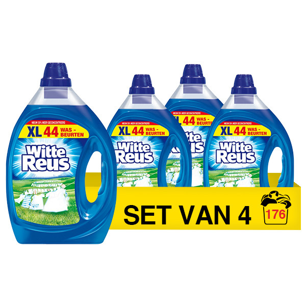 Witte-Reus Aanbieding: Witte Reus Vloeibaar Wasmiddel 2,2 L (4 flessen - 176 wasbeurten)  SRE00369 - 1