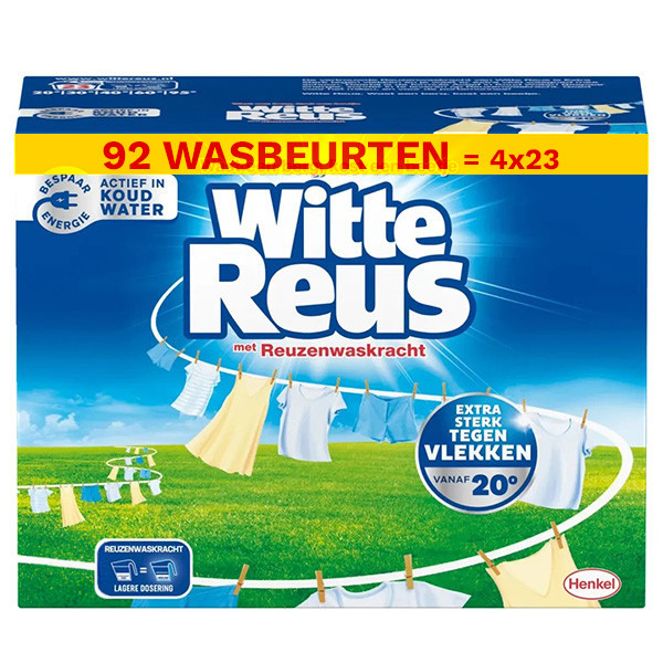 Witte-Reus Aanbieding: Witte Reus Waspoeder 1,15 kg (4 dozen - 92 wasbeurten)  SRE00325 - 1