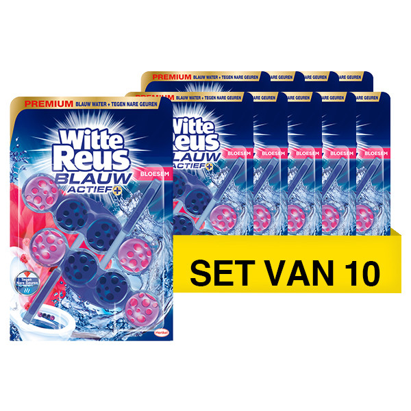Witte-Reus Aanbieding: Witte Reus toiletblok Blauw Actief Bloesem (10 stuks - 100 g)  SRE00344 - 1
