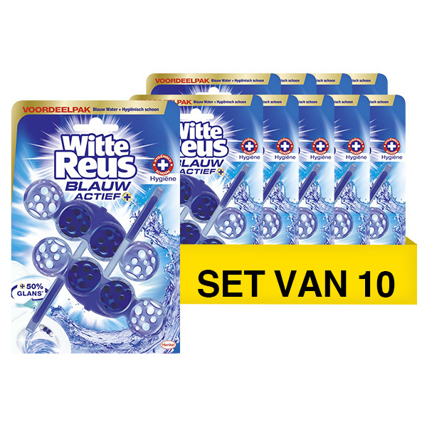 Aanbieding: Witte Reus toiletblok Blauw Actief Hygiëne (20 stuks á 50 gram) SRE00338 - 1