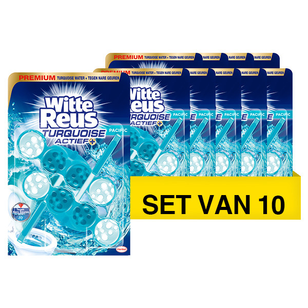 Aanbieding: Witte Reus toiletblok Turquoise Actief (10 stuks - 100 g) SRE00340 - 1