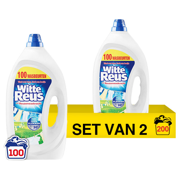 Witte-Reus Aanbieding: Witte Reus wasmiddel gel 4.5L (2 flessen - 200 wasbeurten)  SRE00291 - 1