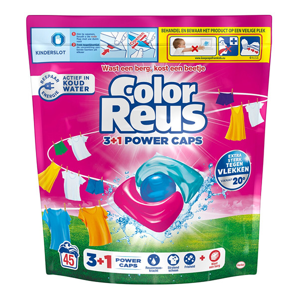 Color Reus 3+1 Power Wasmiddel Capsules (45 wasbeurten) SRE00311 - 1
