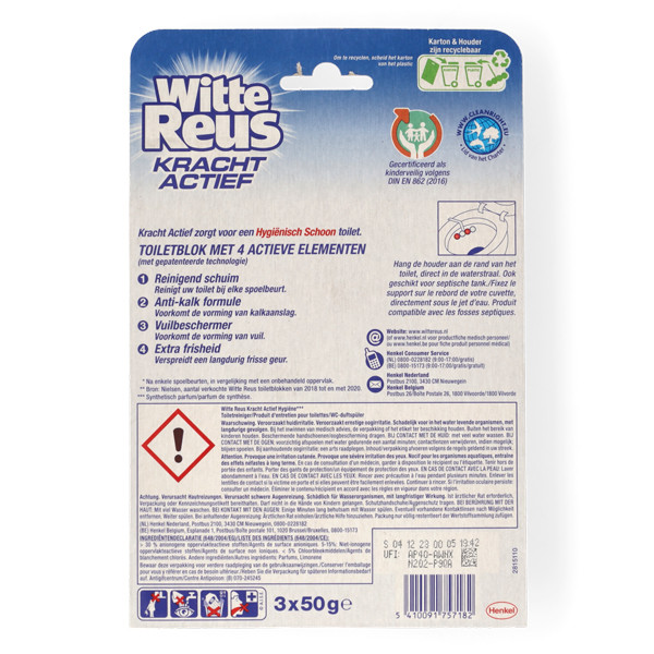 Witte Reus Kracht Actief Hygiene (3 stuks à 50 gram) SRE00374 - 2