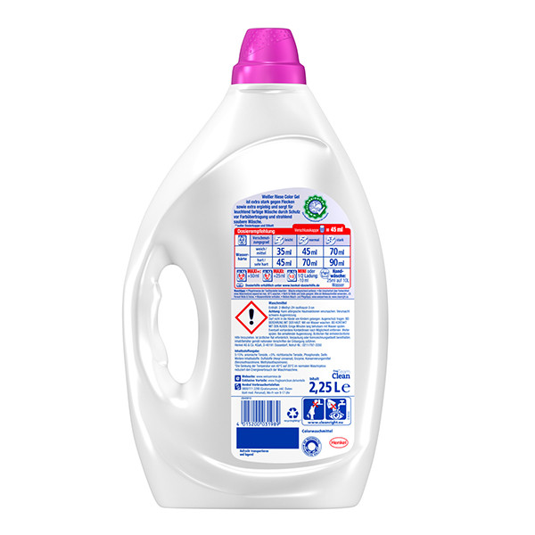 Witte Reus Vloeibaar Wasmiddel Color Gel 2,25 L (50 wasbeurten) SRE00395 - 2