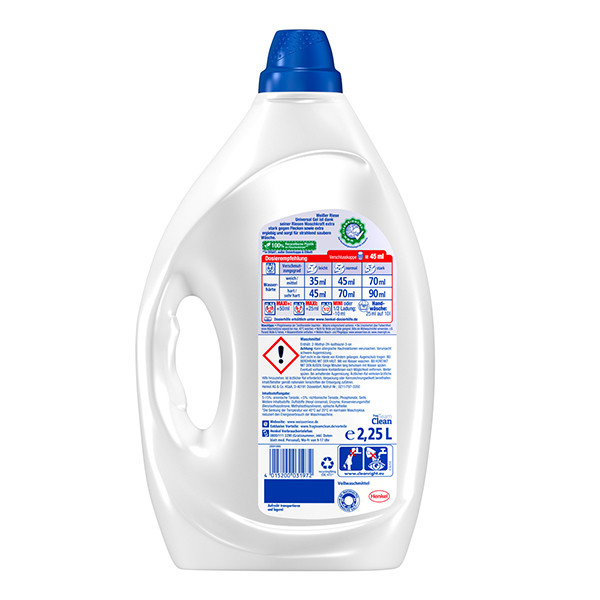 Witte Reus Vloeibaar Wasmiddel Universal Gel 2,25 liter (50 wasbeurten) SRE00394 - 2