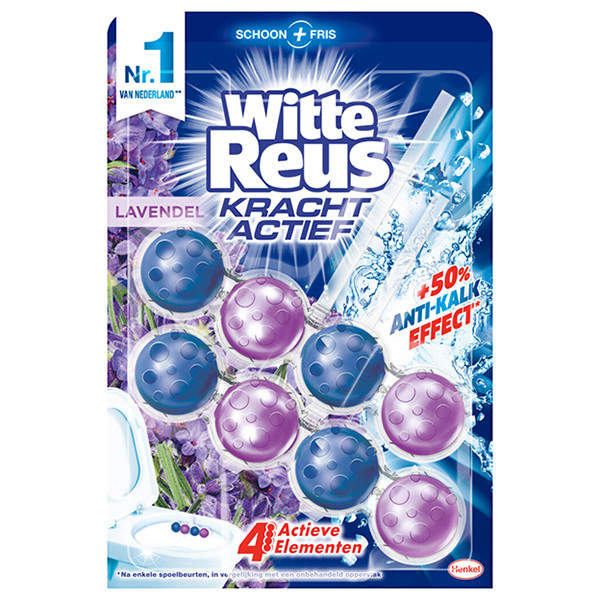 Witte Reus toiletblok Kracht Actief Lavendel (2 stuks á 50 gram) SRE00331 - 1