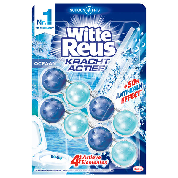 Witte Reus toiletblok Kracht Actief Oceaan (2 stuks á 50 gram) SRE00329 - 1