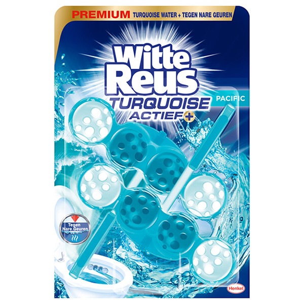 Witte Reus toiletblok Turquoise Actief (2 stuks á 50 gram) SRE00339 - 1